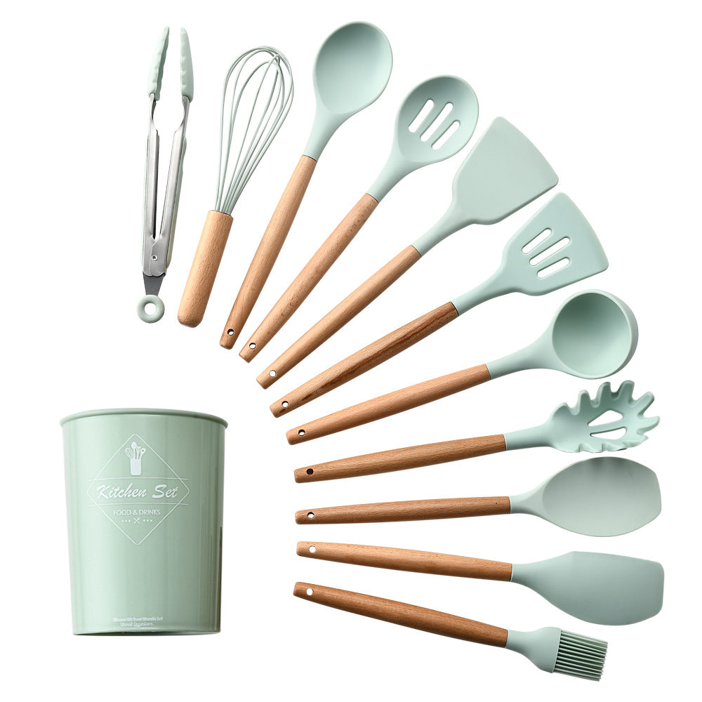 Set 12 Utensilios de Cocina de Silicona